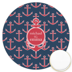All Anchors Printed Cookie Topper - 3.25" (Personalized)