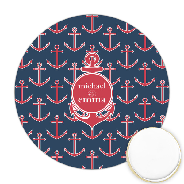 Custom All Anchors Printed Cookie Topper - 2.5" (Personalized)