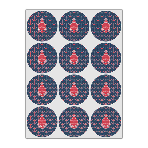 All Anchors Icing Circle - Small - Set of 12