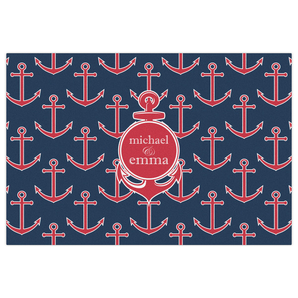 All Anchors Indoor / Outdoor Rug - 2'x3' - Front Flat