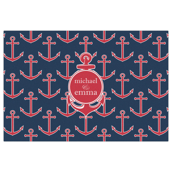 All Anchors Indoor / Outdoor Rug - 4'x6' - Front Flat