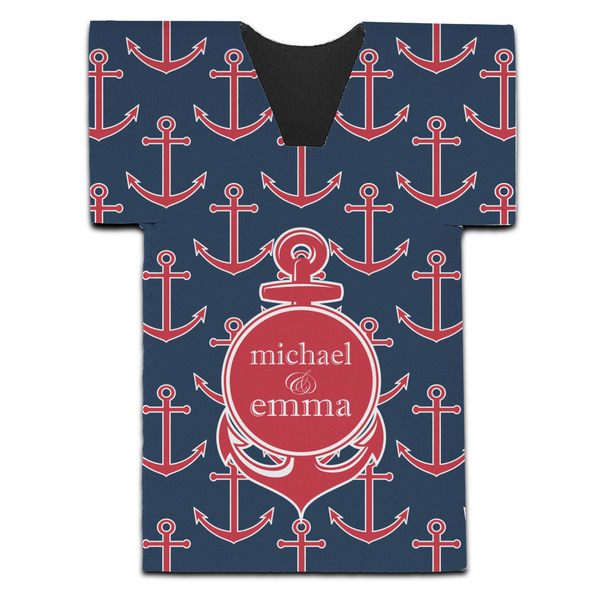 Custom All Anchors Jersey Bottle Cooler (Personalized)