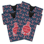 All Anchors Jersey Bottle Cooler - Set of 4 (Personalized)