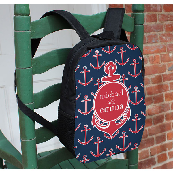 All Anchors Kids Backpack - In Context