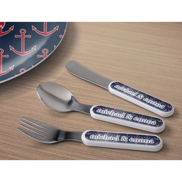All Anchors Kids Flatware w/ Plate