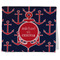 All Anchors Kitchen Towel - Poly Cotton - Folded Half