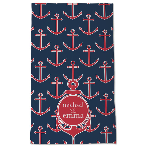All Anchors Kitchen Towel - Poly Cotton - Full Front