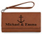 All Anchors Ladies Wallet - Leather - Rawhide - Front View
