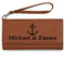 All Anchors Ladies Leatherette Wallet - Laser Engraved - Rawhide (Personalized)