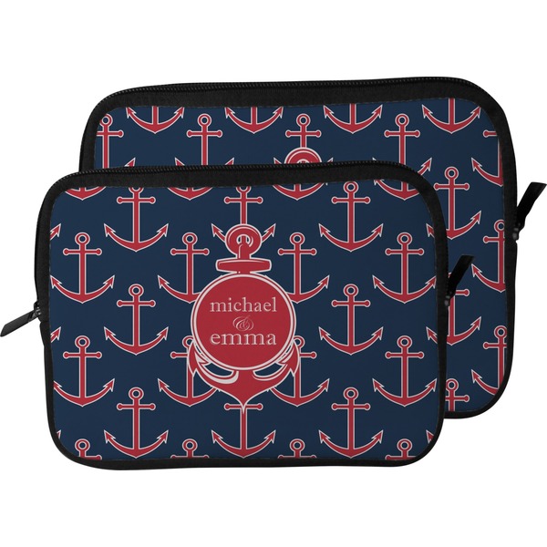 All Anchors Laptop Sleeve (Size Comparison)