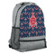 All Anchors Large Backpack - Gray - Angled View