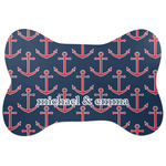 All Anchors Bone Shaped Dog Food Mat (Personalized)