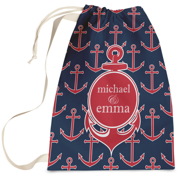 Custom All Anchors Laundry Bag - Large (Personalized)