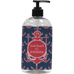 All Anchors Plastic Soap / Lotion Dispenser (Personalized)