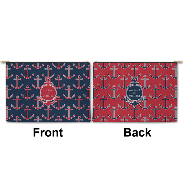 All Anchors Large Zipper Pouch Approval (Front and Back)