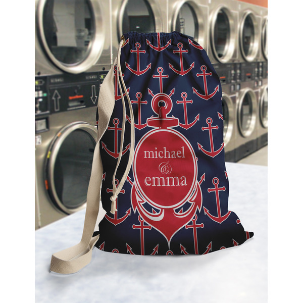 All Anchors Laundry Bag in Laundromat