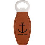 All Anchors Leatherette Bottle Opener - Double Sided (Personalized)