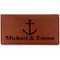 All Anchors Leatherette Checkbook Holder (Personalized)