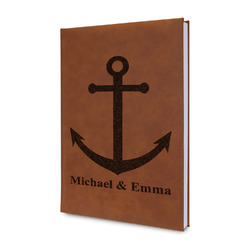 All Anchors Leather Sketchbook - Small - Double Sided (Personalized)
