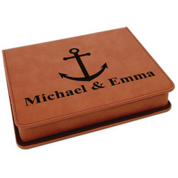 All Anchors Leatherette 4-Piece Wine Tool Set (Personalized)