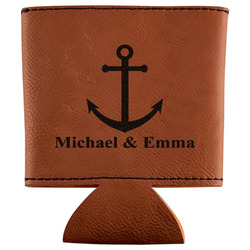 All Anchors Leatherette Can Sleeve (Personalized)