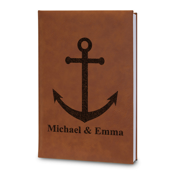 Custom All Anchors Leatherette Journal - Large - Double Sided (Personalized)