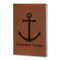 All Anchors Leatherette Journal - Large - Double Sided (Personalized)