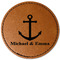 All Anchors Leatherette Patches - Round