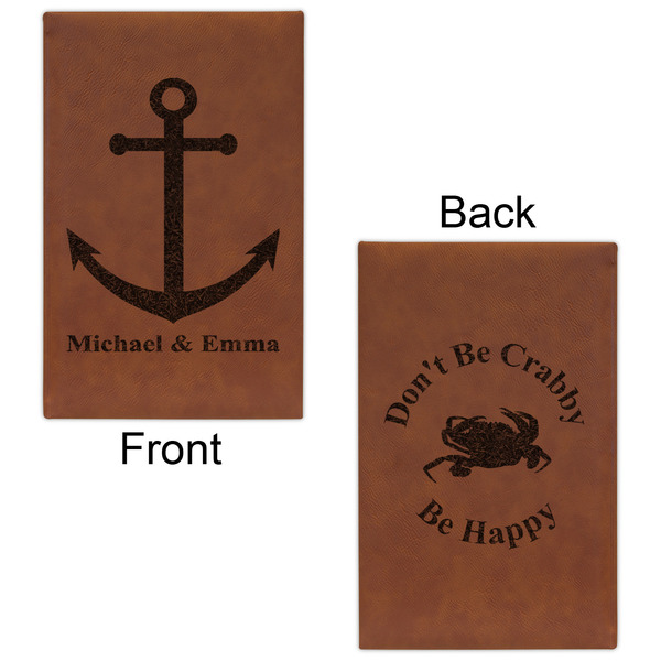 All Anchors Leatherette Sketchbooks - Small - Double Sided - Front & Back View