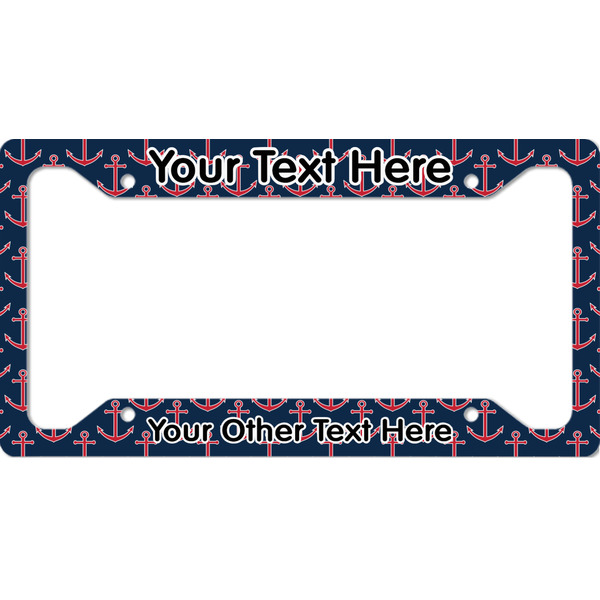 Custom All Anchors License Plate Frame - Style A (Personalized)