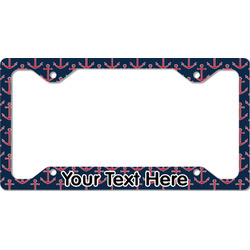 All Anchors License Plate Frame - Style C (Personalized)