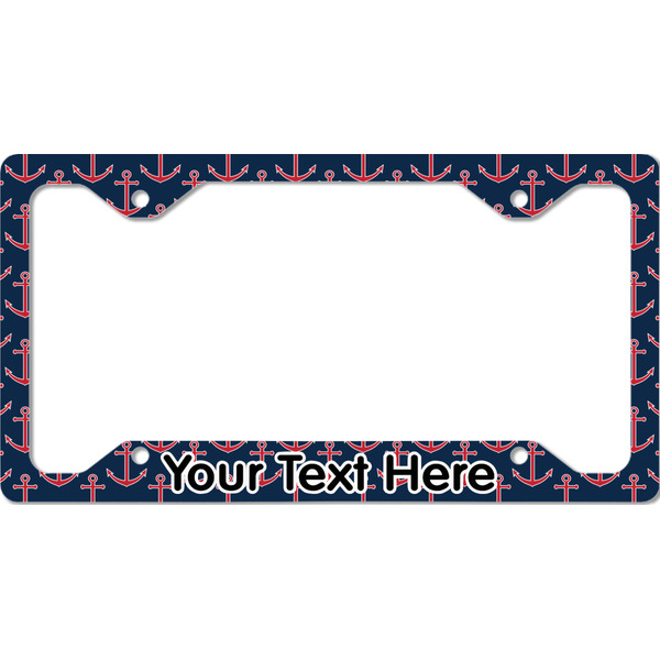 Custom All Anchors License Plate Frame - Style C (Personalized)