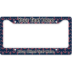 All Anchors License Plate Frame - Style B (Personalized)