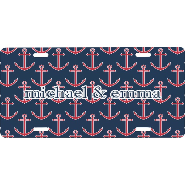 Custom All Anchors Front License Plate (Personalized)