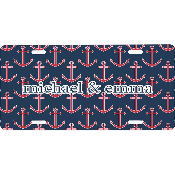 Custom All Anchors Front License Plate (Personalized)