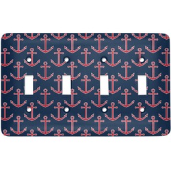 All Anchors Light Switch Cover (4 Toggle Plate)