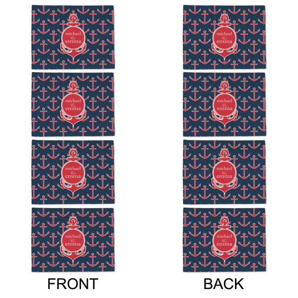 All Anchors Linen Placemat - APPROVAL Set of 4 (double sided)