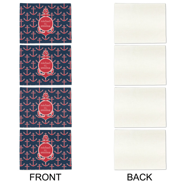 All Anchors Linen Placemat - APPROVAL Set of 4 (single sided)