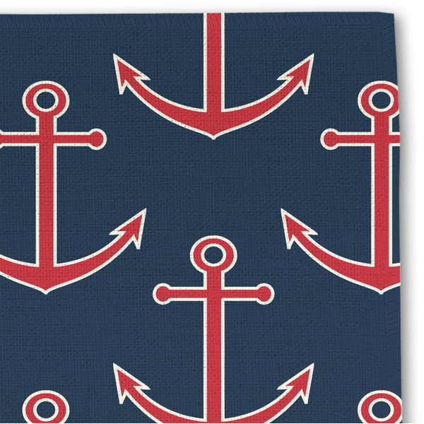 All Anchors Linen Placemat - DETAIL