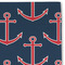 All Anchors Linen Placemat - DETAIL