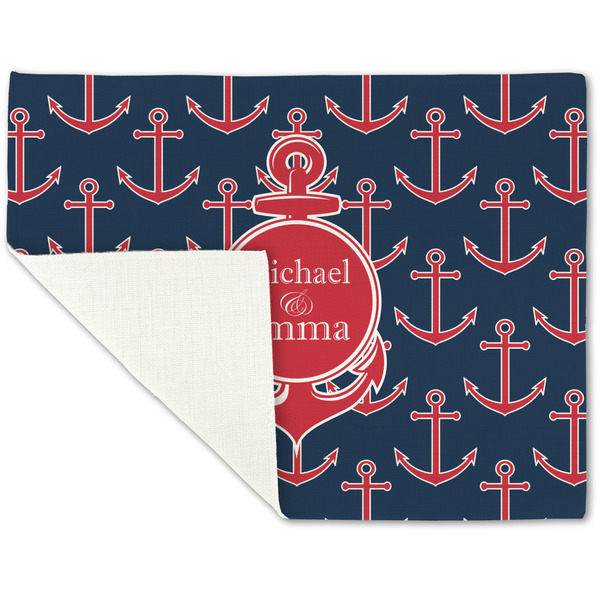 All Anchors Linen Placemat - Folded Corner (single side)