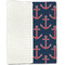 All Anchors Linen Placemat - Folded Half