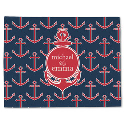 All Anchors Single-Sided Linen Placemat - Single w/ Couple's Names