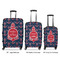 All Anchors Luggage Bags all sizes - With Handle