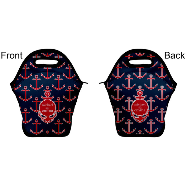 All Anchors Lunch Bag - Front and Back