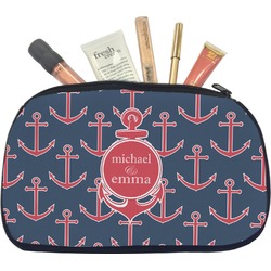 All Anchors Makeup / Cosmetic Bag - Medium (Personalized)