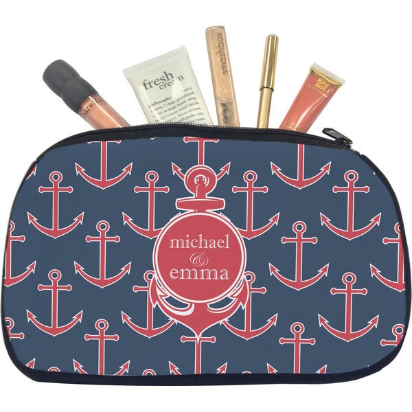Custom All Anchors Makeup / Cosmetic Bag - Medium (Personalized)