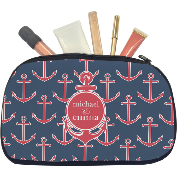 Custom All Anchors Makeup / Cosmetic Bag - Medium (Personalized)