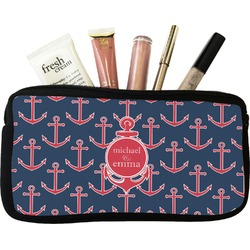 All Anchors Makeup / Cosmetic Bag - Small (Personalized)
