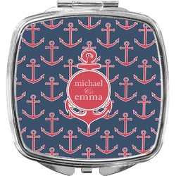 All Anchors Compact Makeup Mirror (Personalized)